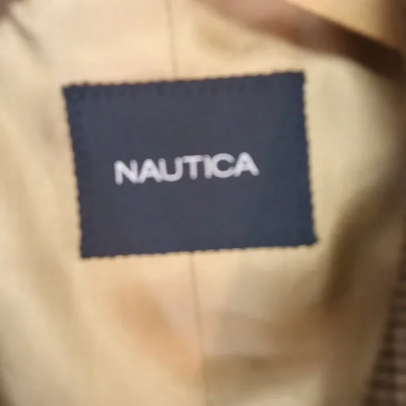 Nautica mid weight, Brown/Grey Dressy Casual Blazer, 42R